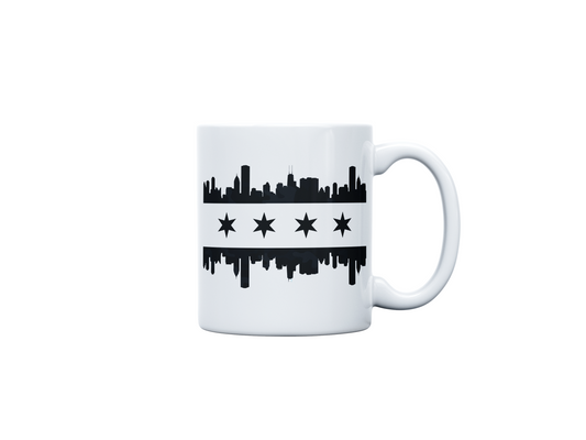 Chicago Skyline Black Camo Mug