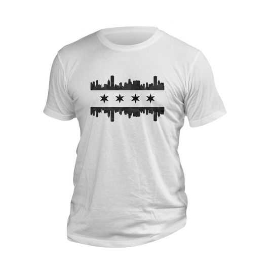 Chicago Skyline Black Camo Shirt